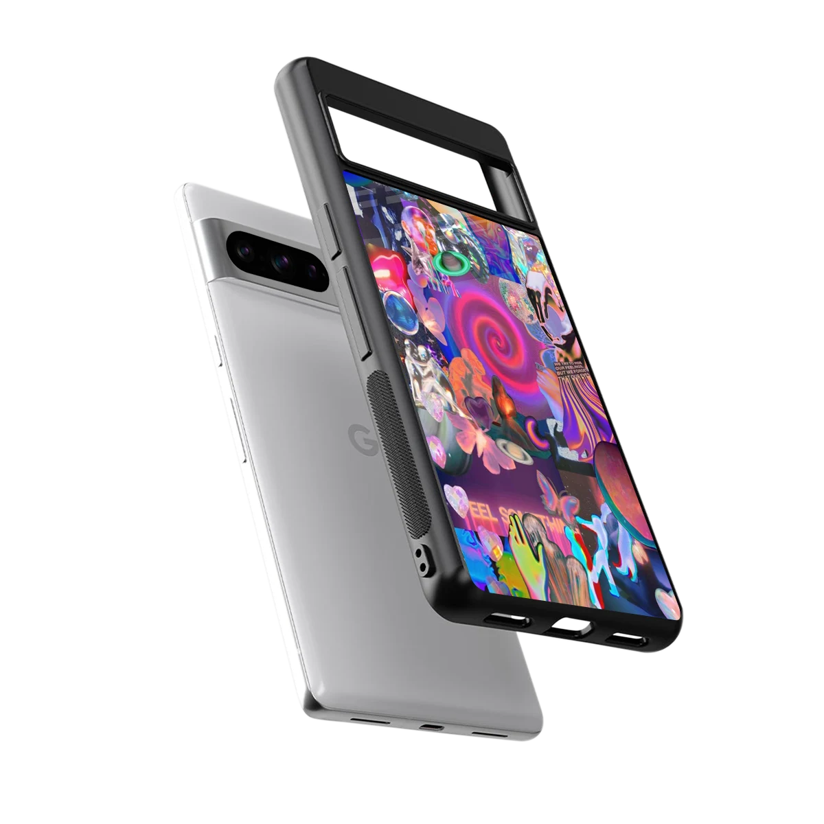 All You sleek google pixel 8 pro cover with tempered glass back and TPU edges