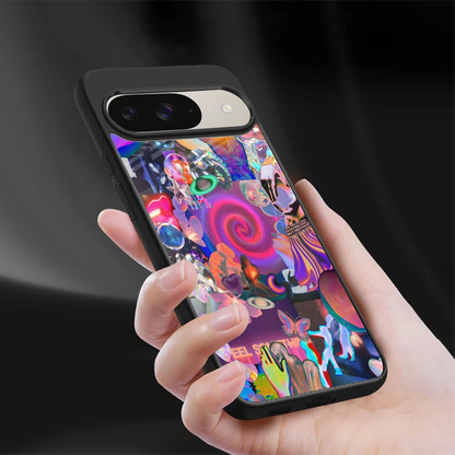 All You sleek google pixel 9 cover with tempered glass back and TPU edges