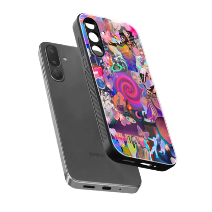 All You sleek samsung galaxy m56 5g cover with tempered glass back and TPU edges