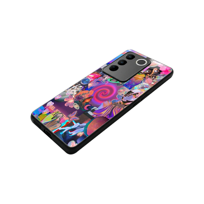 All You stylish phone case for vivo v27 5g | glossy glass and slim fit