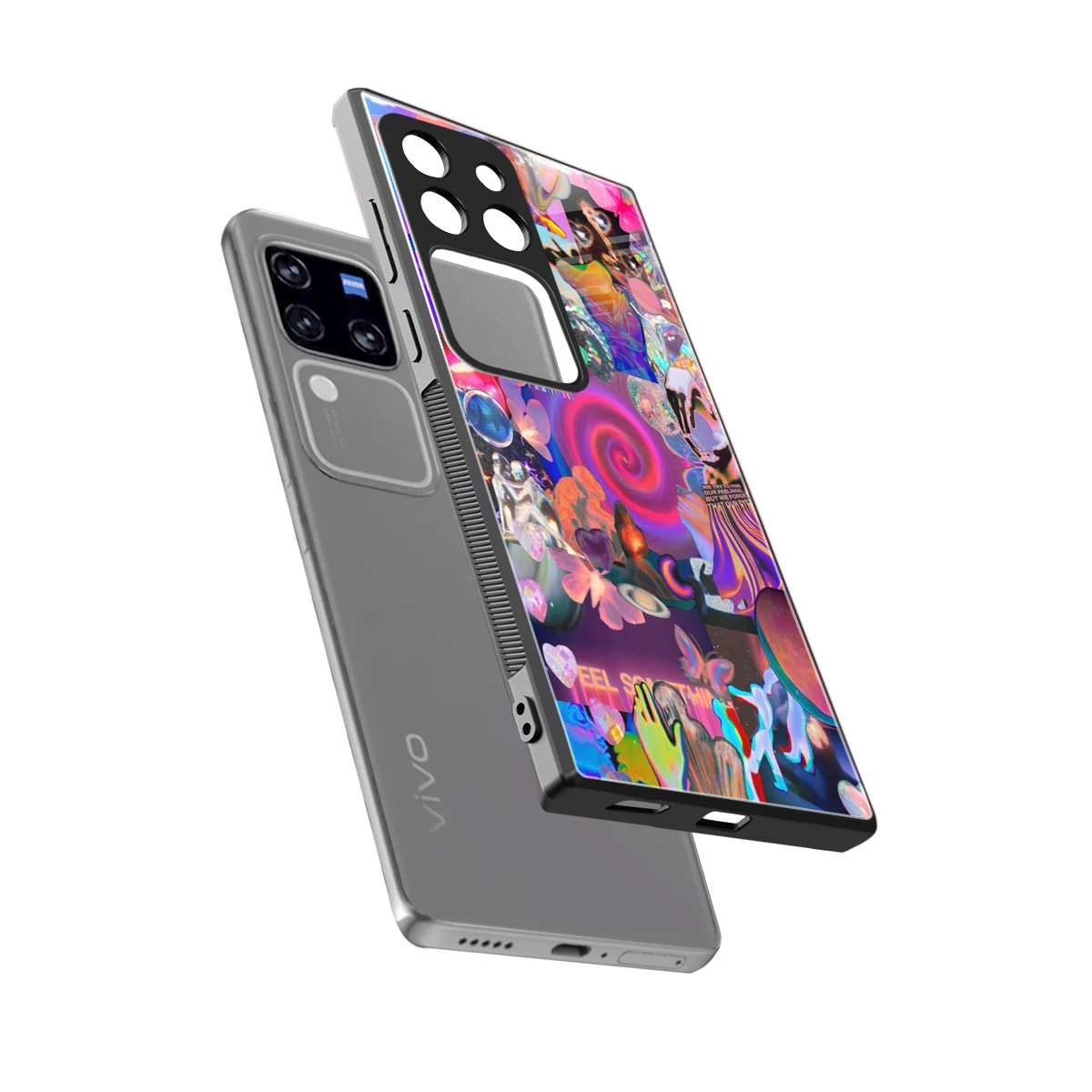 All You sleekvivo v30 pro cover with tempered glass back and TPU edges