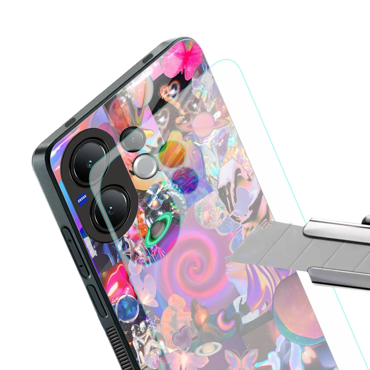 All You stylish phone case for vivo v60 | glossy glass and slim fit