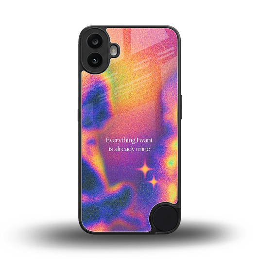 Already Mine back phone cover | glass case for cmf nothing phone 1