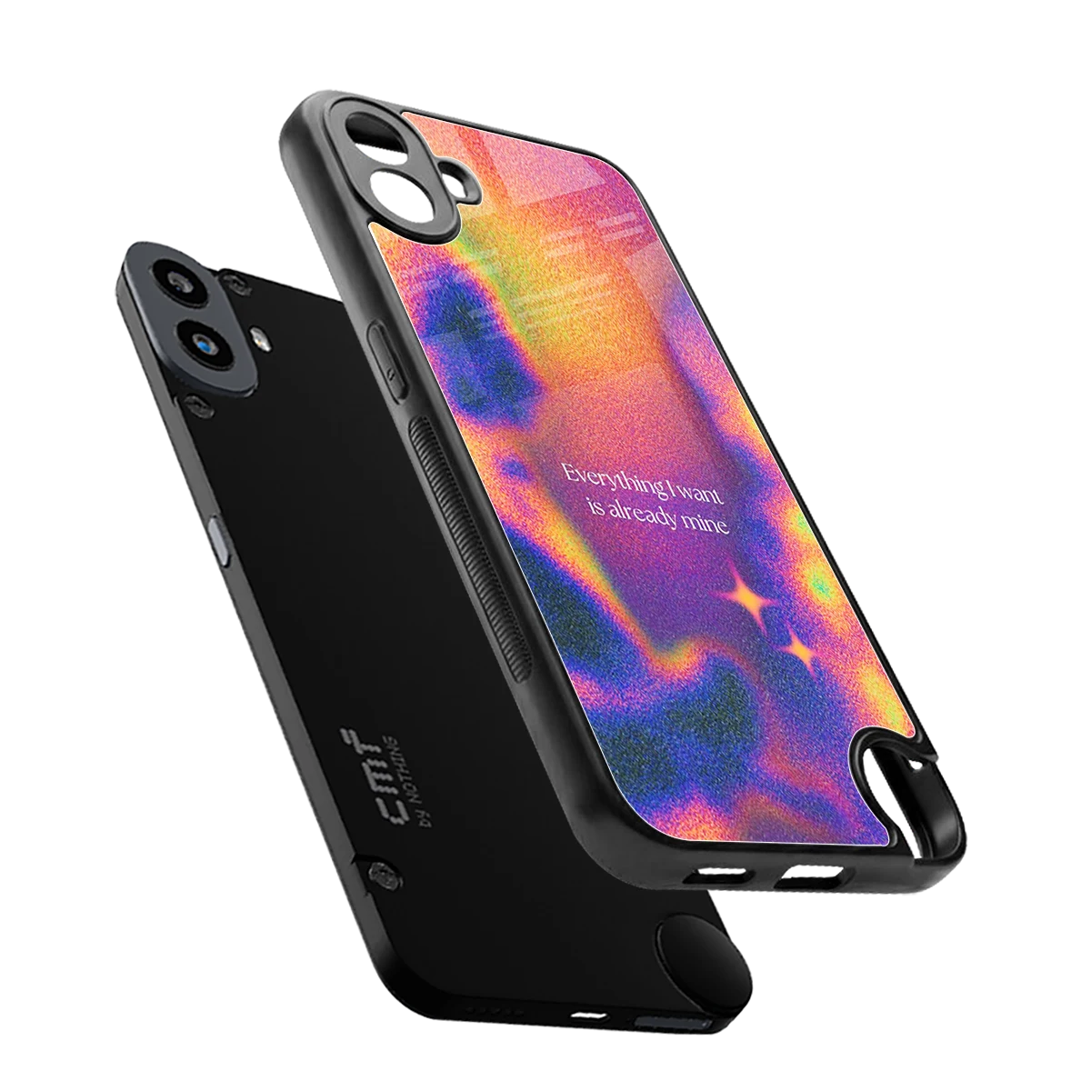 Already Mine sleek cmf nothing phone 1 cover with tempered glass back and TPU edges