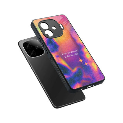 Already Mine sleek iqoo neo 10r 5g cover with tempered glass back and TPU edges