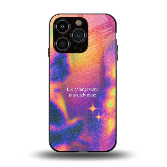 Already Mine back phone cover | glass case for iphone 13 pro
