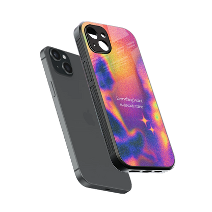 Already Mine sleek iphone 14 plus cover with tempered glass back and TPU edges