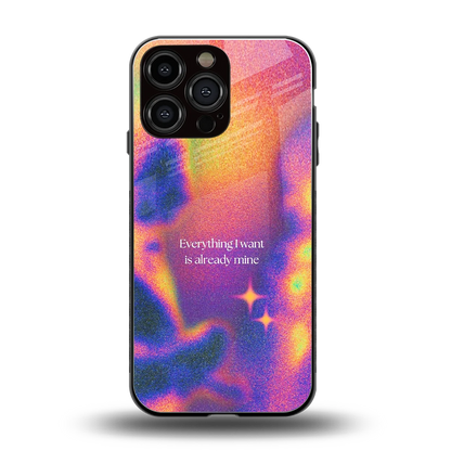 Already Mine back phone cover | glass case for iphone 15 pro max