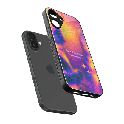 Already Mine sleek iphone 16 plus cover with tempered glass back and TPU edges