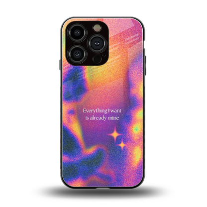 Already Mine back phone cover | glass case for iphone 16 pro