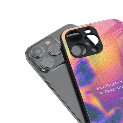 Already Mine stylish phone case for iphone 15 | glossy glass and slim fit