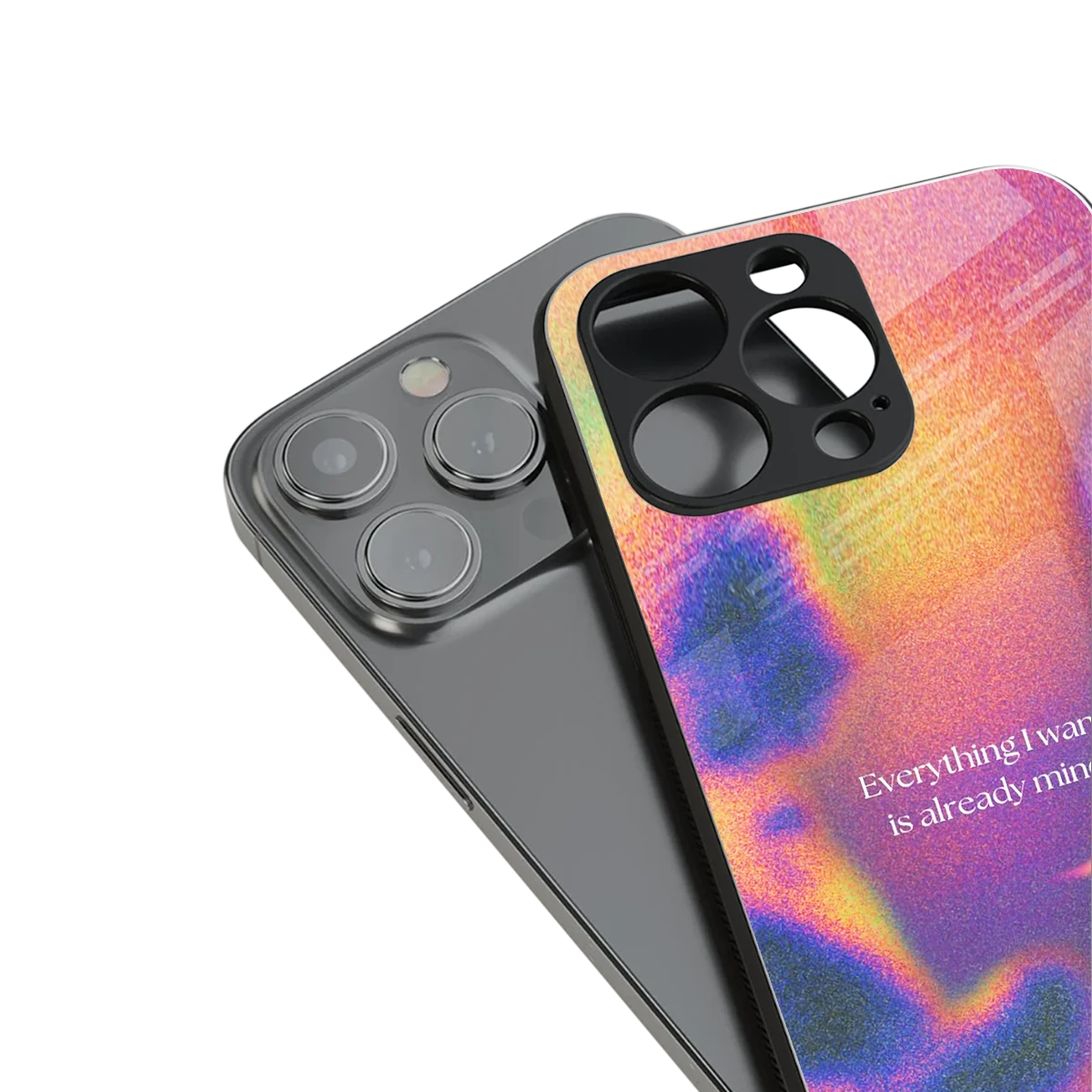 Already Mine stylish phone case for iphone 13 pro | glossy glass and slim fit