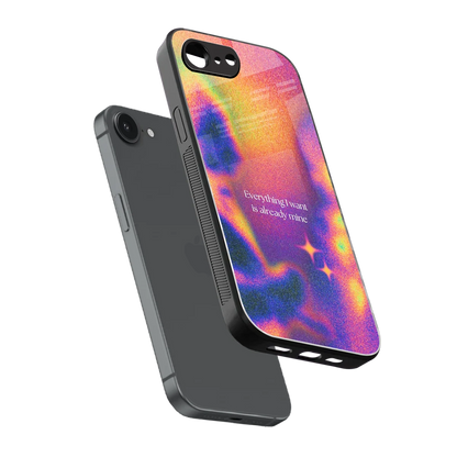 Already Mine sleek iphone 16e cover with tempered glass back and TPU edges