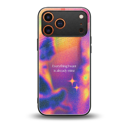 Already Mine back phone cover | glass case for iphone 17 pro max