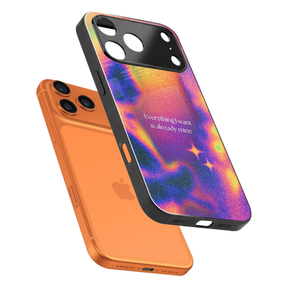 Already Mine sleek iphone 17 pro cover with tempered glass back and TPU edges