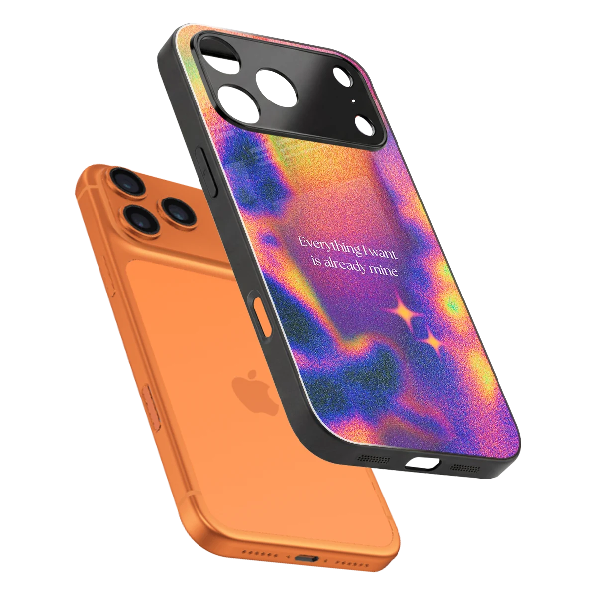 Already Mine sleek iphone 17 pro max cover with tempered glass back and TPU edges