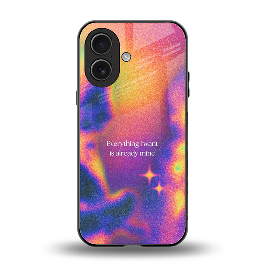 Already Mine back phone cover | glass case for iphone 17