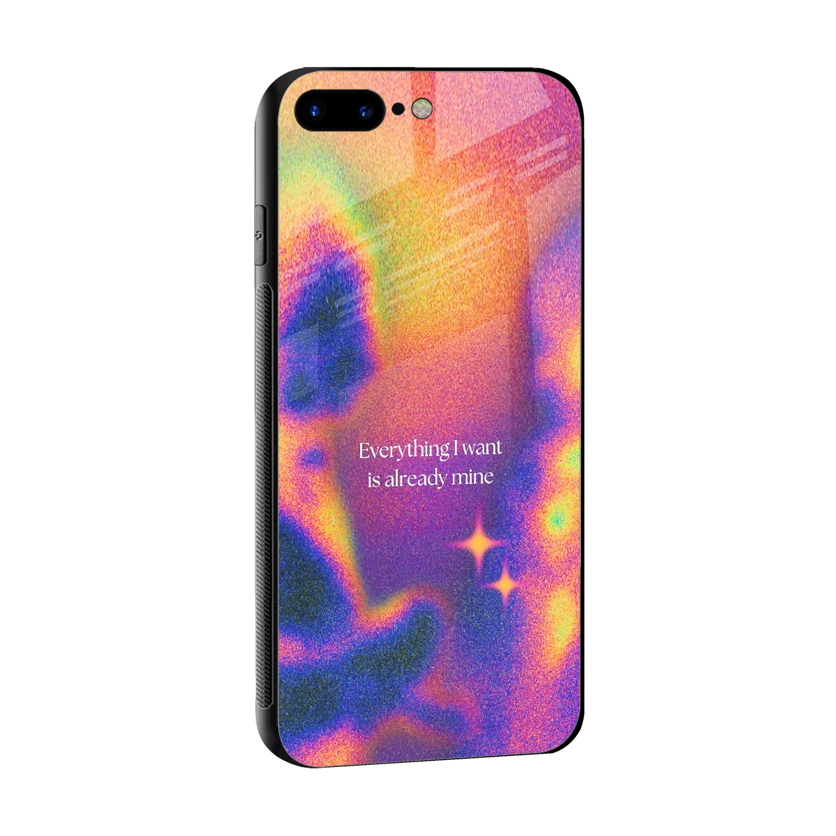 Already Mine sleek iphone 7 plus cover with tempered glass back and TPU edges