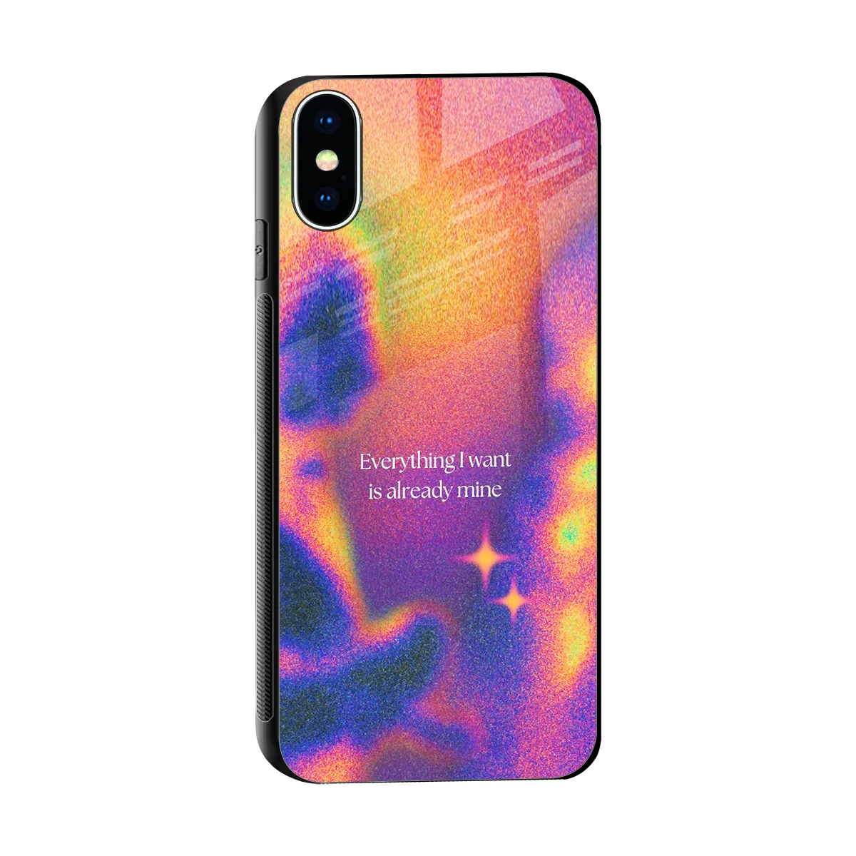 Already Mine sleek iphone x cover with tempered glass back and TPU edges