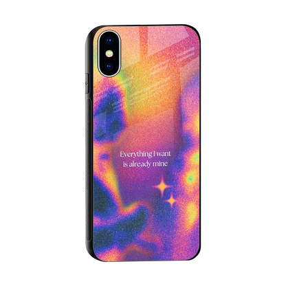 Already Mine sleek iphone x cover with tempered glass back and TPU edges