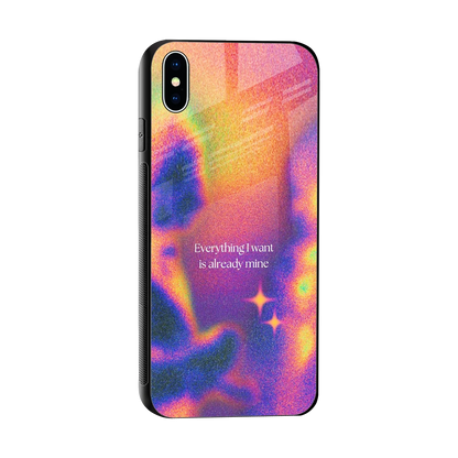Already Mine sleek iphone xs max cover with tempered glass back and TPU edges