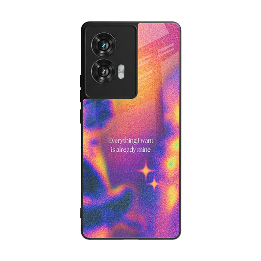 Already Mine back phone cover | glass case for motorola edge 50 fusion