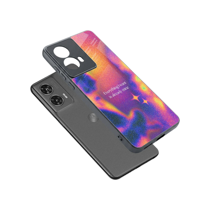 Already Mine sleek motorola edge 50 fusion cover with tempered glass back and TPU edges