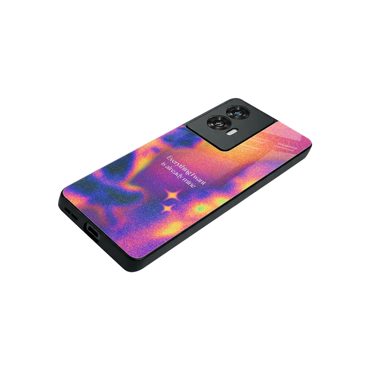 Already Mine stylish phone case for motorola edge 50 fusion | glossy glass and slim fit