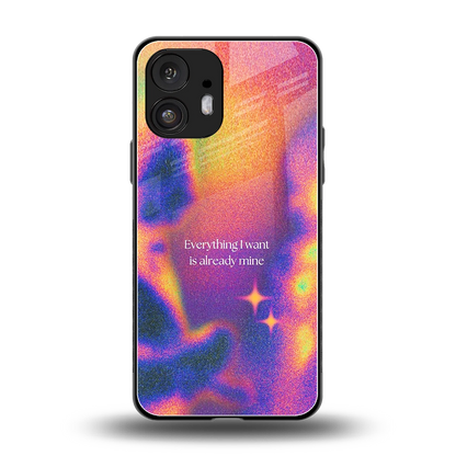 Already Mine back phone cover | glass case for nothing phone 2