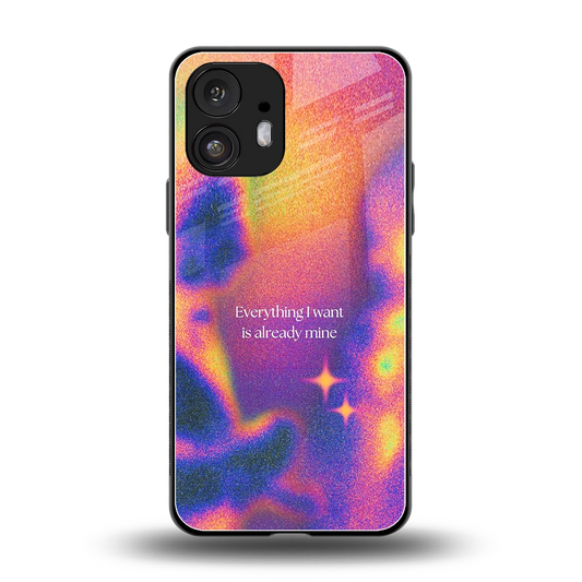 Already Mine back phone cover | glass case for nothing phone 2