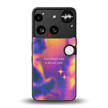 Already Mine back phone cover | glass case for nothing phone 3
