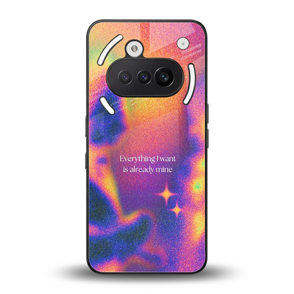 Already Mine back phone cover | glass case for nothing phone 3a