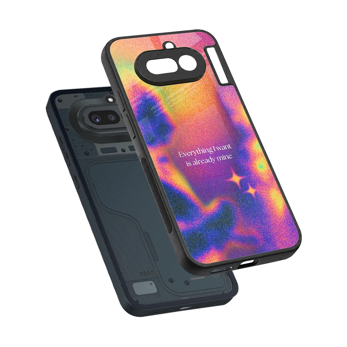 Already Mine sleek nothing phone 4a cover with tempered glass back and TPU edges