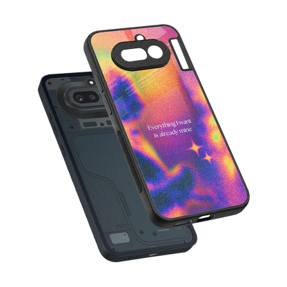 Already Mine sleek nothing phone 4a cover with tempered glass back and TPU edges