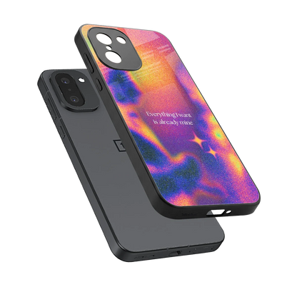 Already Mine sleek oneplus 15r cover with tempered glass back and TPU edges