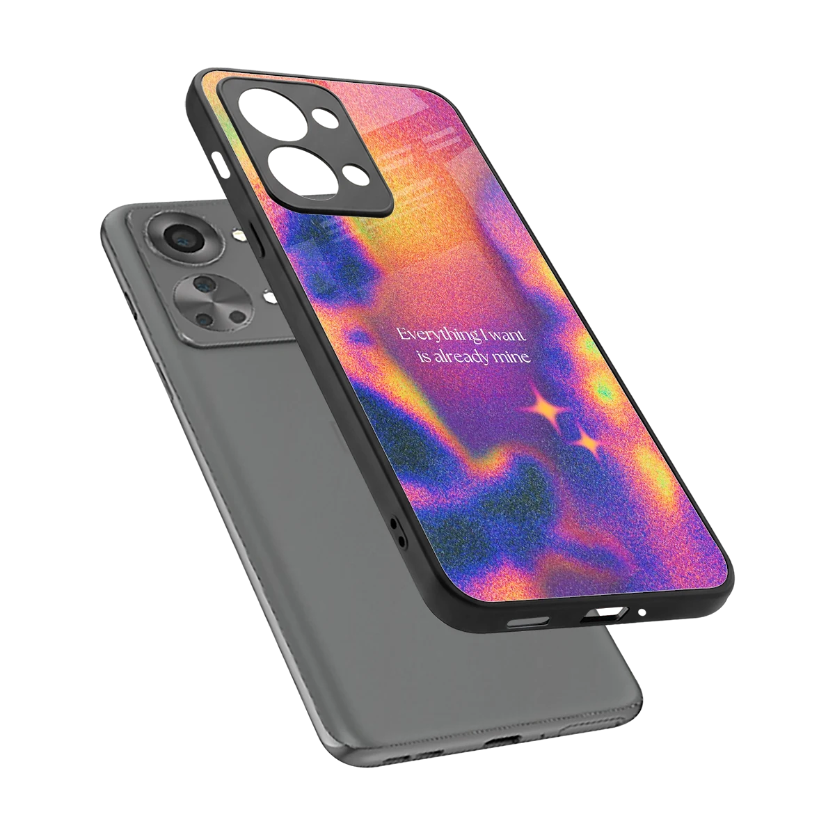 Already Mine sleek oneplus nord 2t cover with tempered glass back and TPU edges