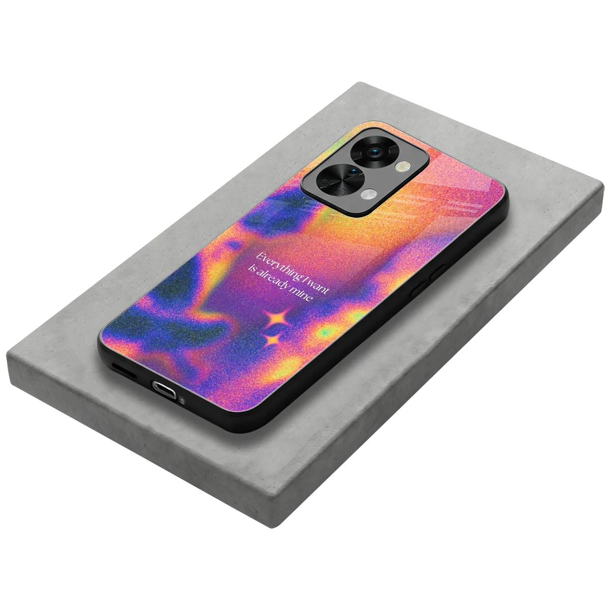 Already Mine stylish phone case for oneplus nord 2t | glossy glass and slim fit