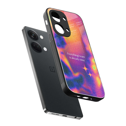 Already Mine sleek oneplus nord 3 cover with tempered glass back and TPU edges