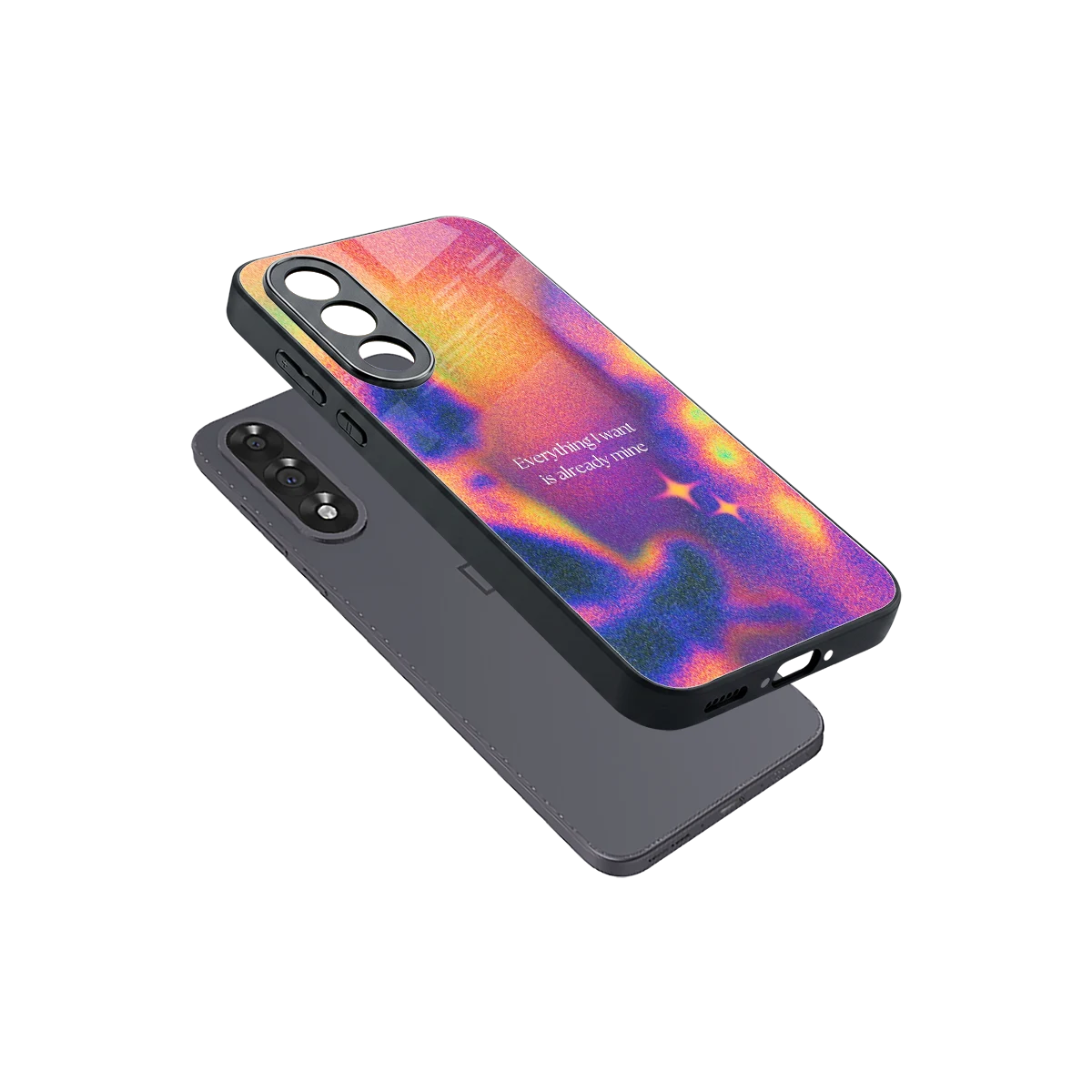 Already Mine sleek oneplus nord 5 cover with tempered glass back and TPU edges