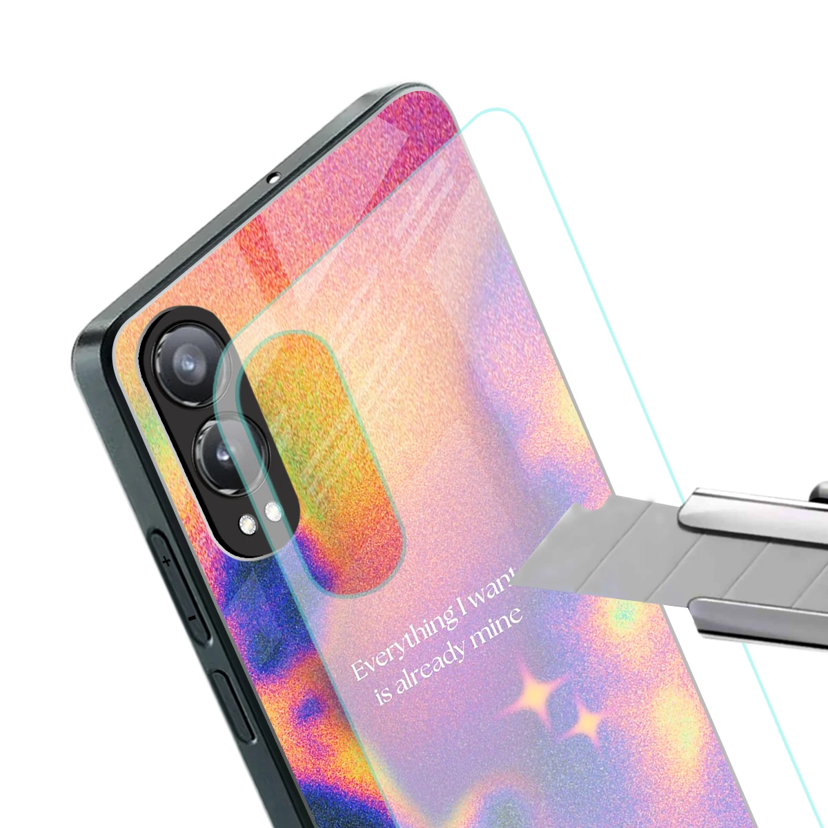 Already Mine stylish phone case for oneplus nord ce 4 lite | glossy glass and slim fit