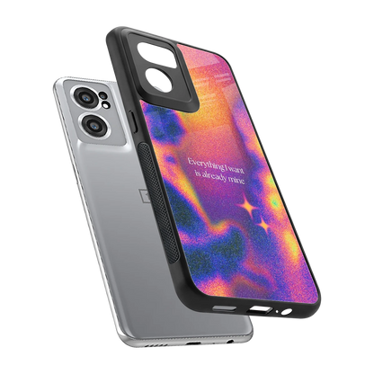 Already Mine sleek oneplus nord ce 2 cover with tempered glass back and TPU edges