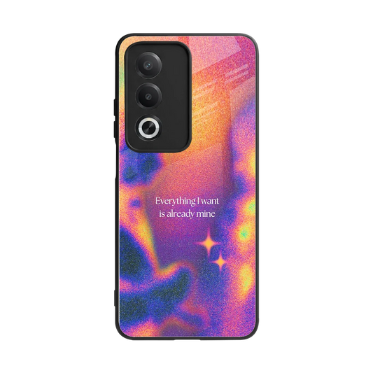 Already Mine back phone cover | glass case for oppo a3 pro