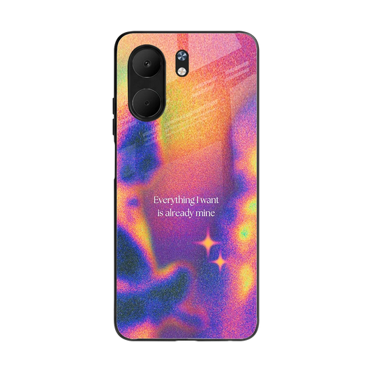 Already Mine back phone cover | glass case for oppo a5x 5g