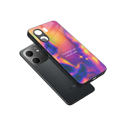 Already Mine sleek oppo a5x 5g cover with tempered glass back and TPU edges