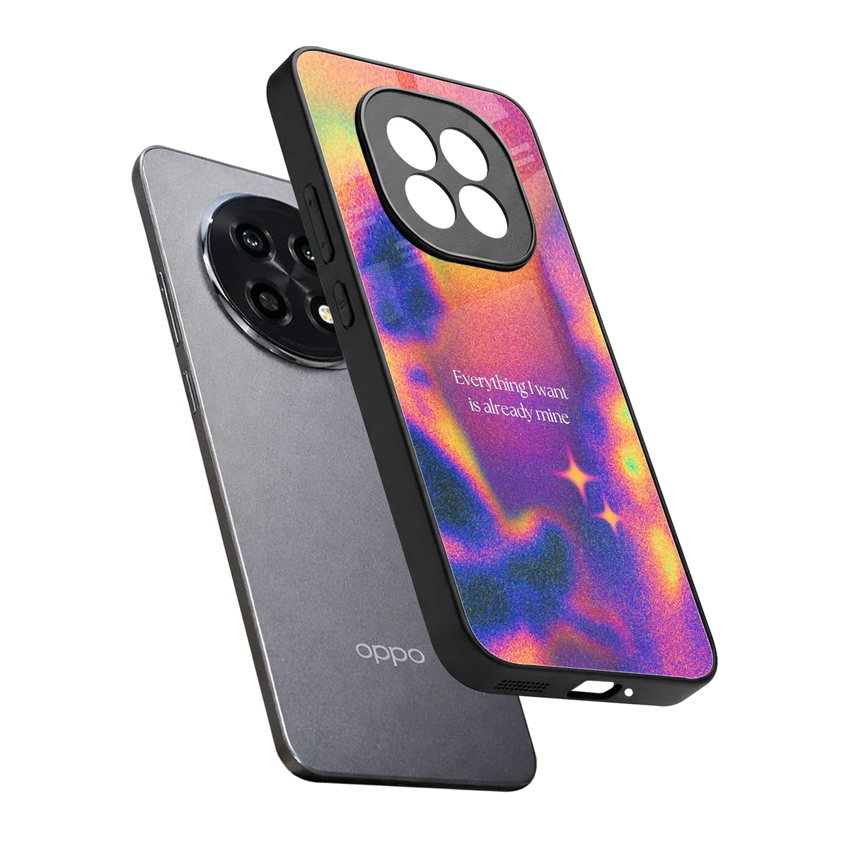 Already Mine sleek oppo f29 pro 5g cover with tempered glass back and TPU edges