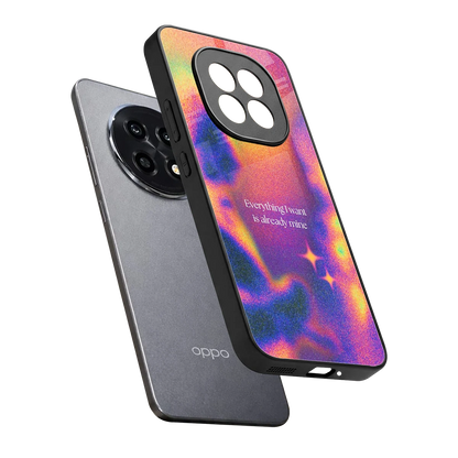 Already Mine sleek oppo f29 pro 5g cover with tempered glass back and TPU edges