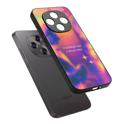 Already Mine sleek oppo f31 pro 5g cover with tempered glass back and TPU edges