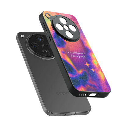 Already Mine sleek oppo find x8 cover with tempered glass back and TPU edges