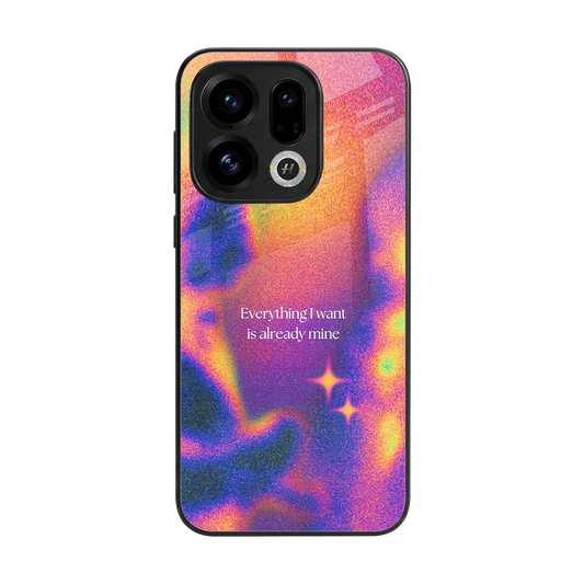 Already Mine back phone cover | glass case for oppo find x9