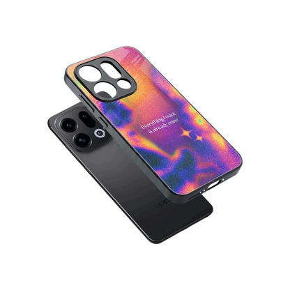 Already Mine sleek oppo find x9 cover with tempered glass back and TPU edges